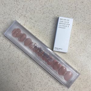 NEW static nails peony round reusable manicure